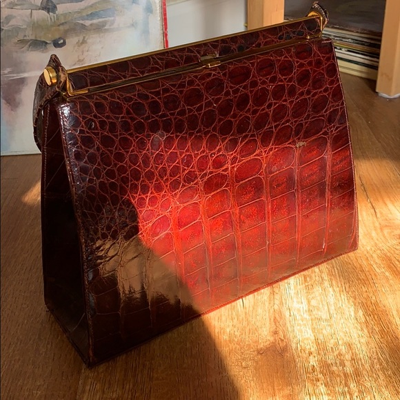 Vintage Leather clutch - Picture 4 of 12